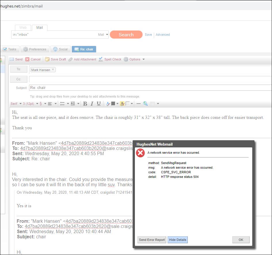 Re: Email wants me to sign into Zimbra?? - Hughesnet Community
