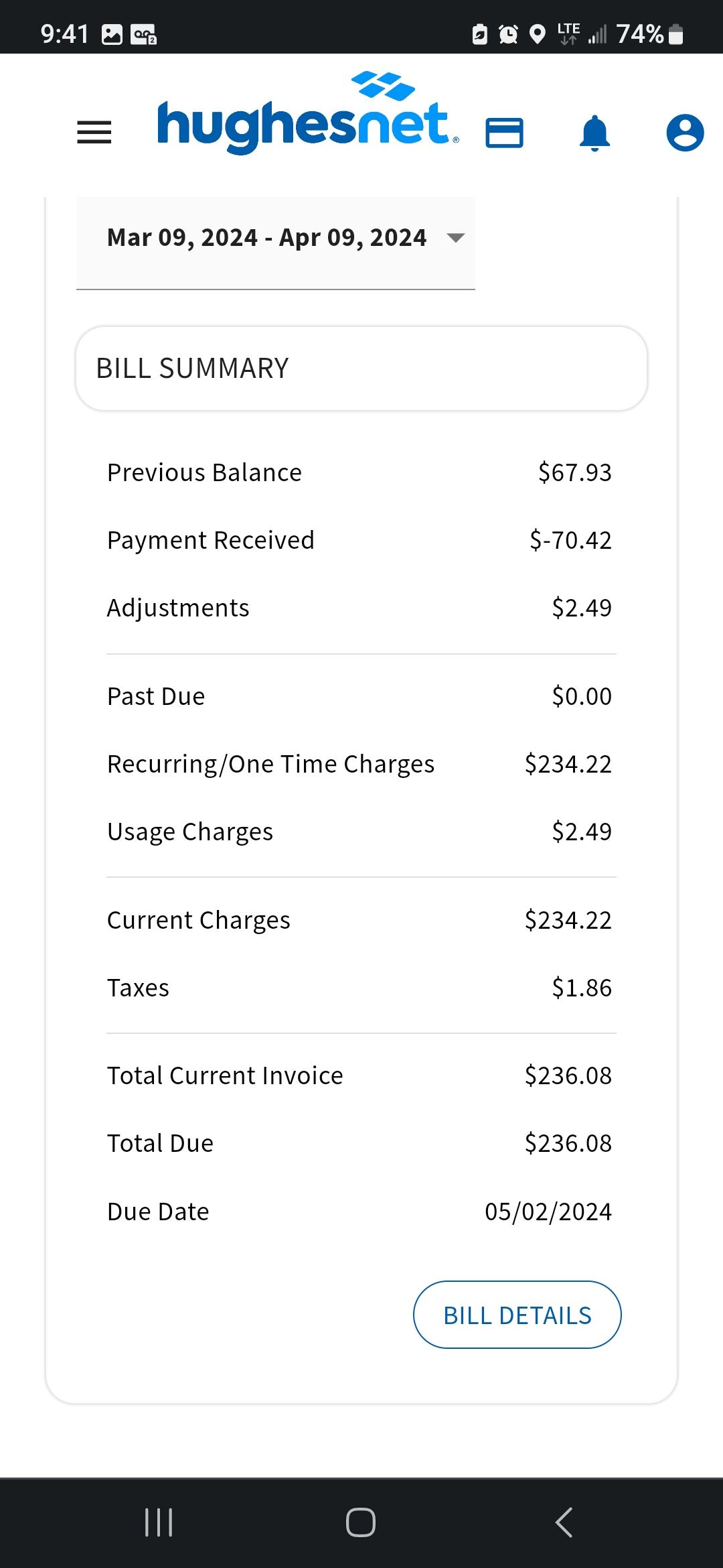 Could Someone Explain What Is Going On With My Bil... - Hughesnet ...