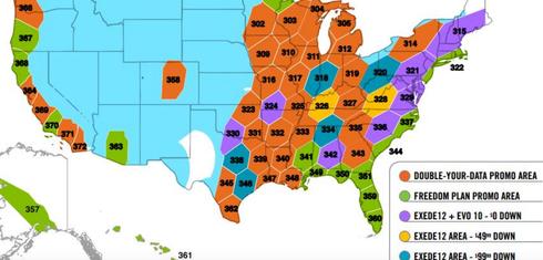 Viasat 1 beam and plan map.png