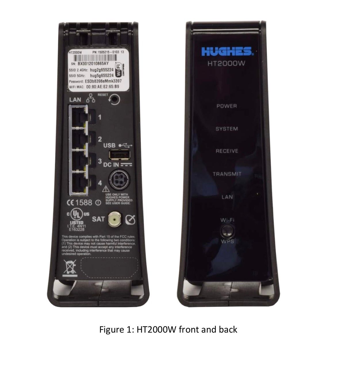 What is the purpose of the USB port on the HugheNet HT2000W ...